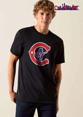Chicago Cubs MLB Blue Bear Playing Red Electric Guitar C Logo shirt