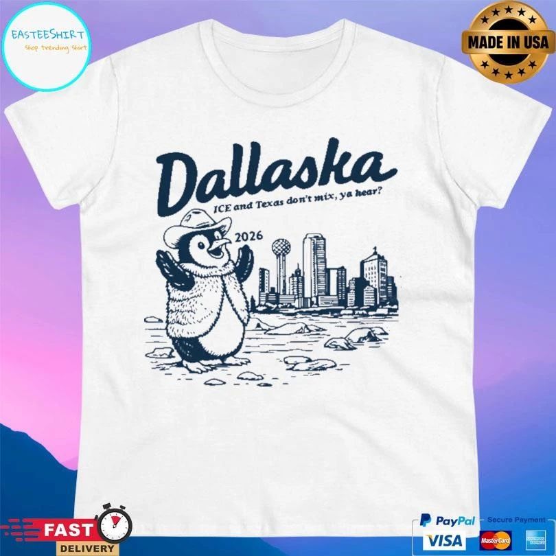 Penguin Werner Dallaska Ice And Texas Don’t Mix Ya Hear 2026 T-shirts