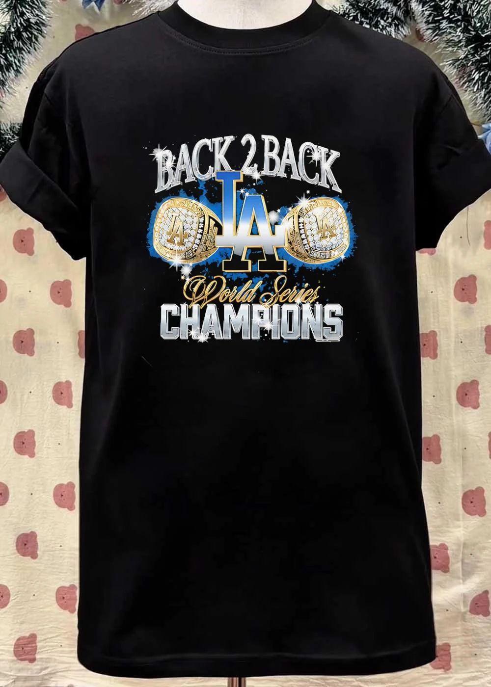 LA Dodgers Back 2 Back World Series Champions Los Angeles T-Shirt