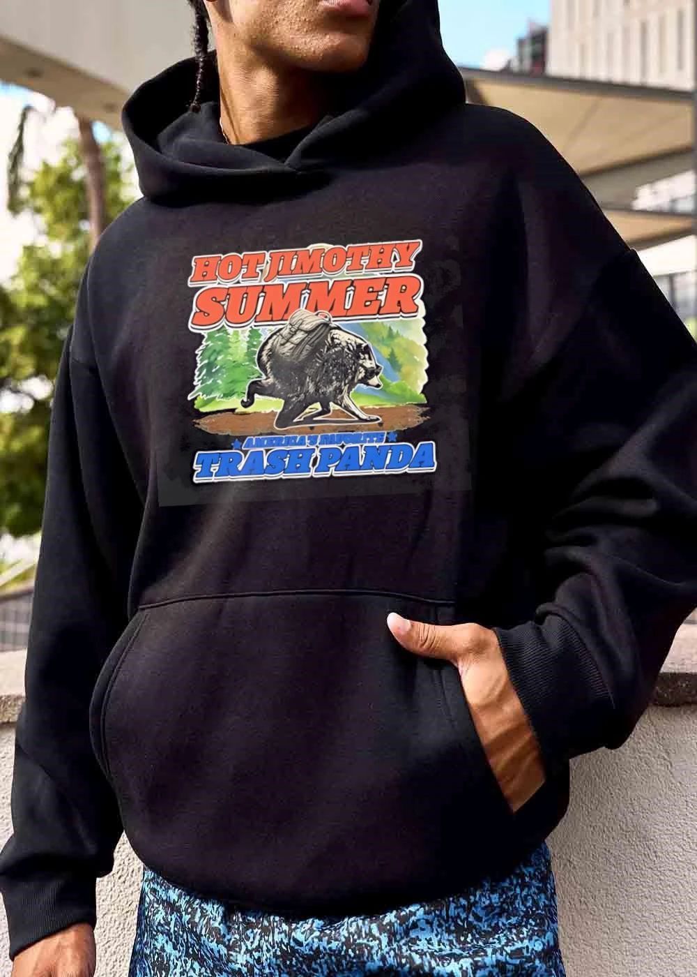 Jimothy Summer Americas Favorite Trash Panda Raccoon Backpack Hiking Forest shirt