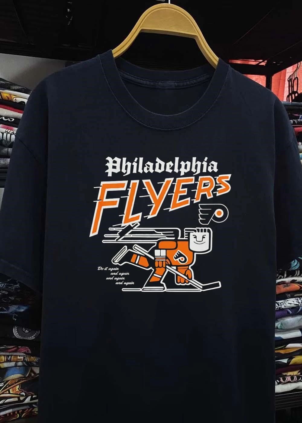 Do Again Philadelphia Flyers Mascot Playing Hockey T-Shirt