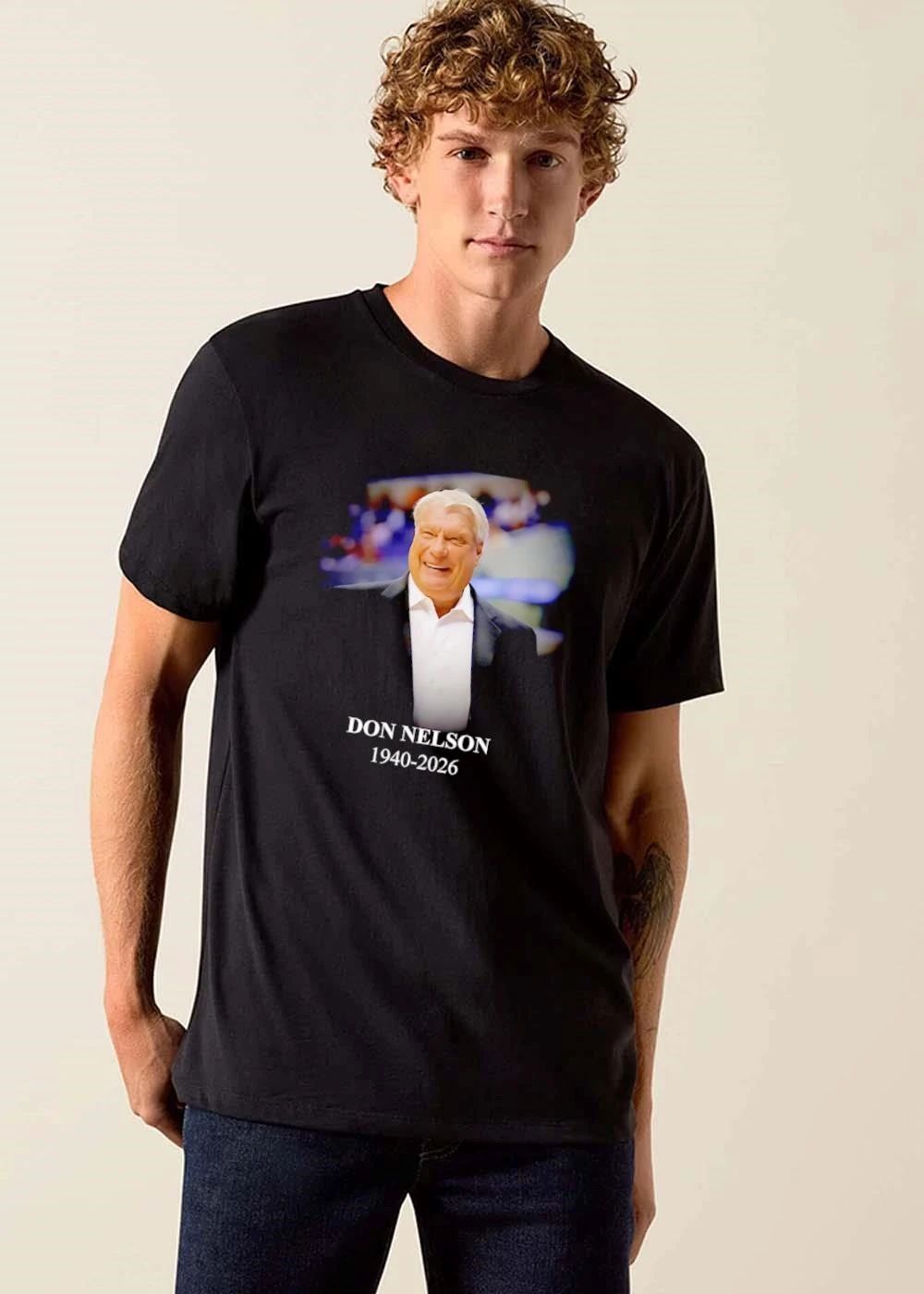 Don Nelson 1940 2026 Coach Photo Portrait Black Suit Dark Background shirt
