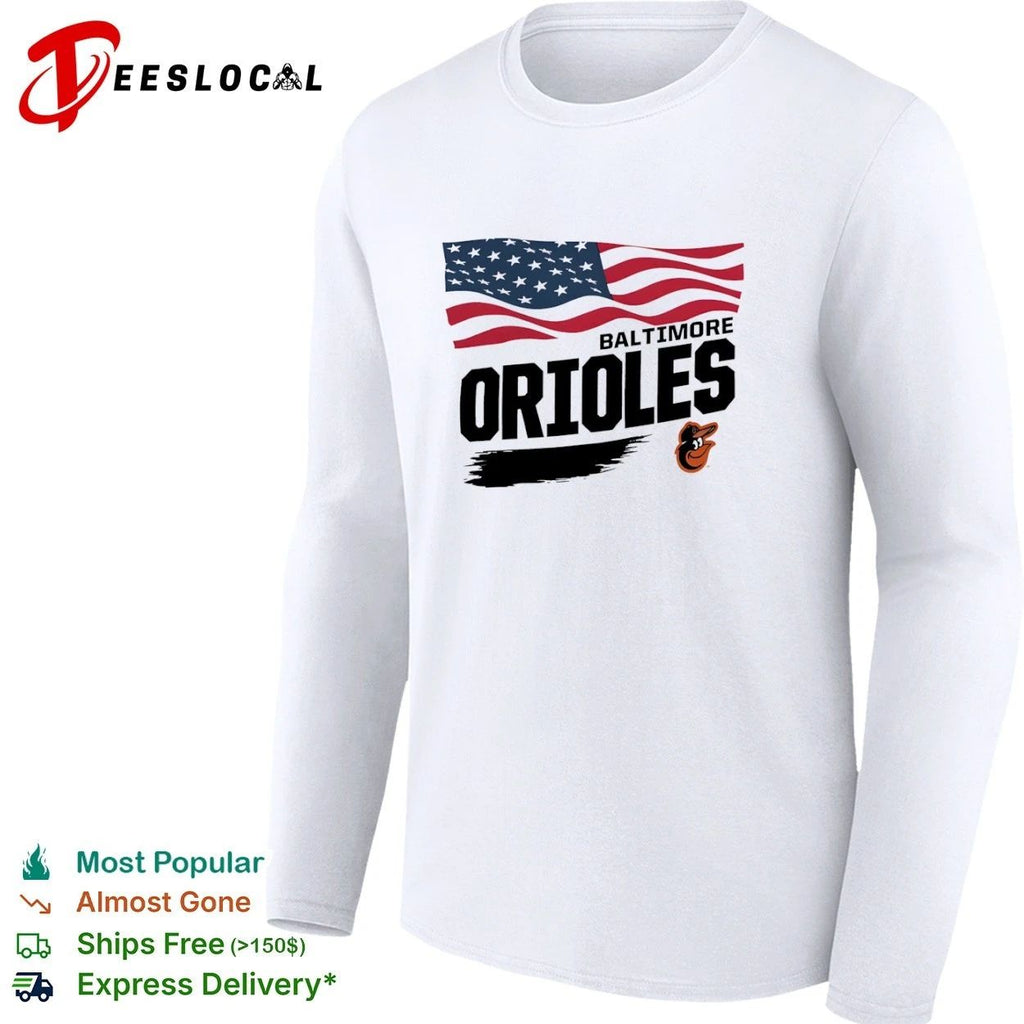 Baltimore Orioles Waving Flag Baltimore Orioles T-shirt