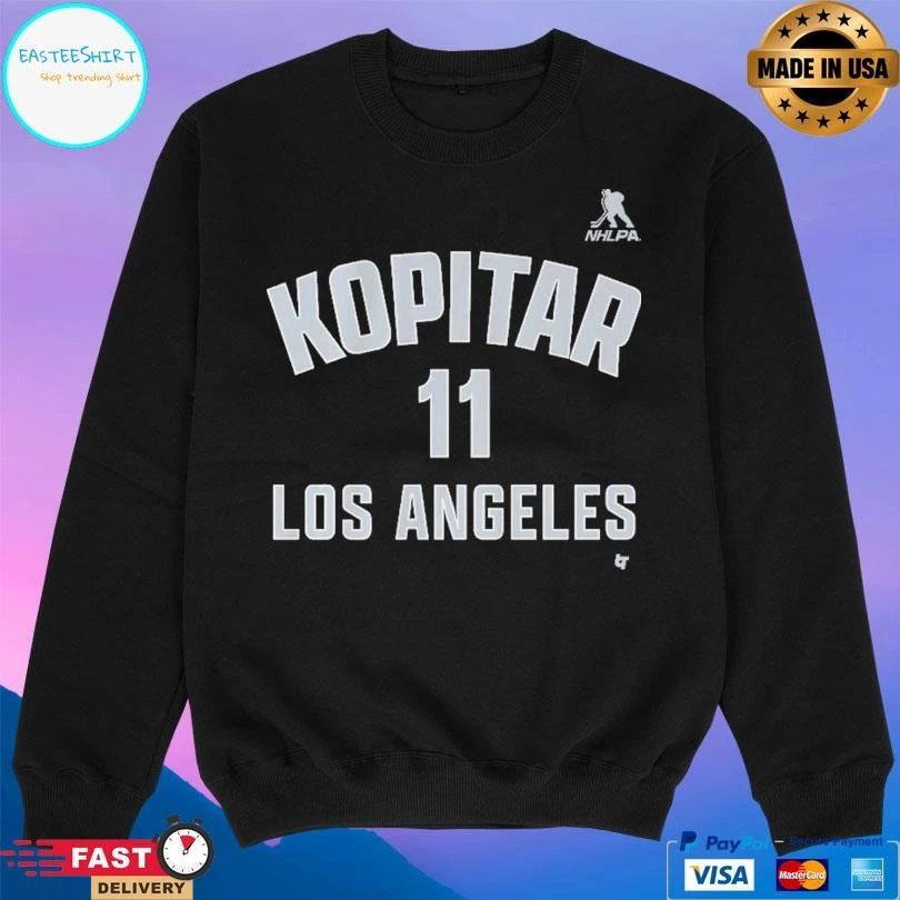 Anze Kopitar 11 Los Angeles Kings Name And Number T-shirts