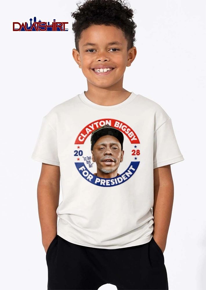 For President Let That Hate Out Clayton Bigsby 2028 Caricature Campaign Badge Stars shirt
