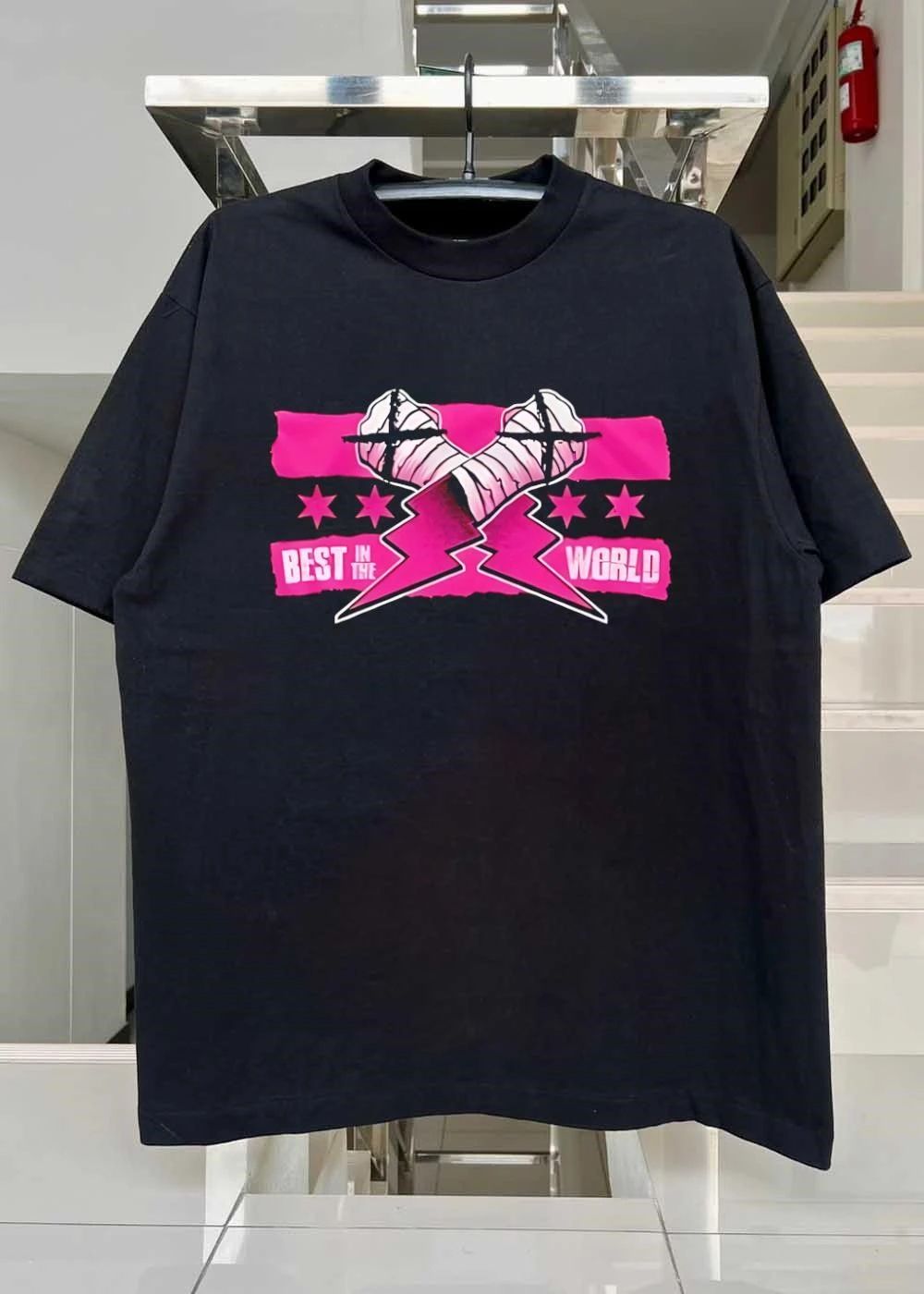 in the World CM Punk Fist Fight Crossed Arms Graphic shirt