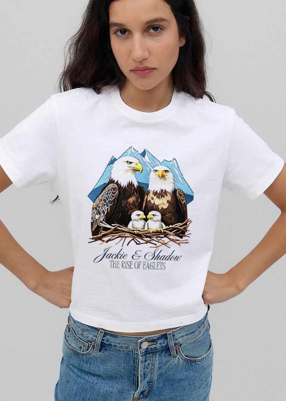 Jackie And Shadow The Rise Of Eaglets Bald Eagle Family Nest Snowy Mountains shirt