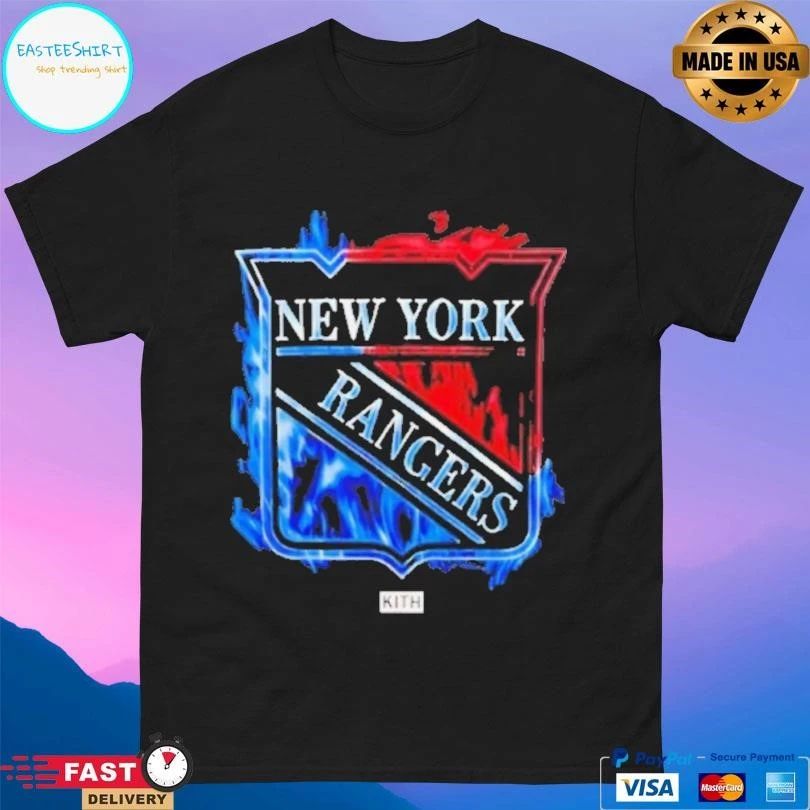 Kith For The New York Rangers Fire Vintage Jones T-shirts