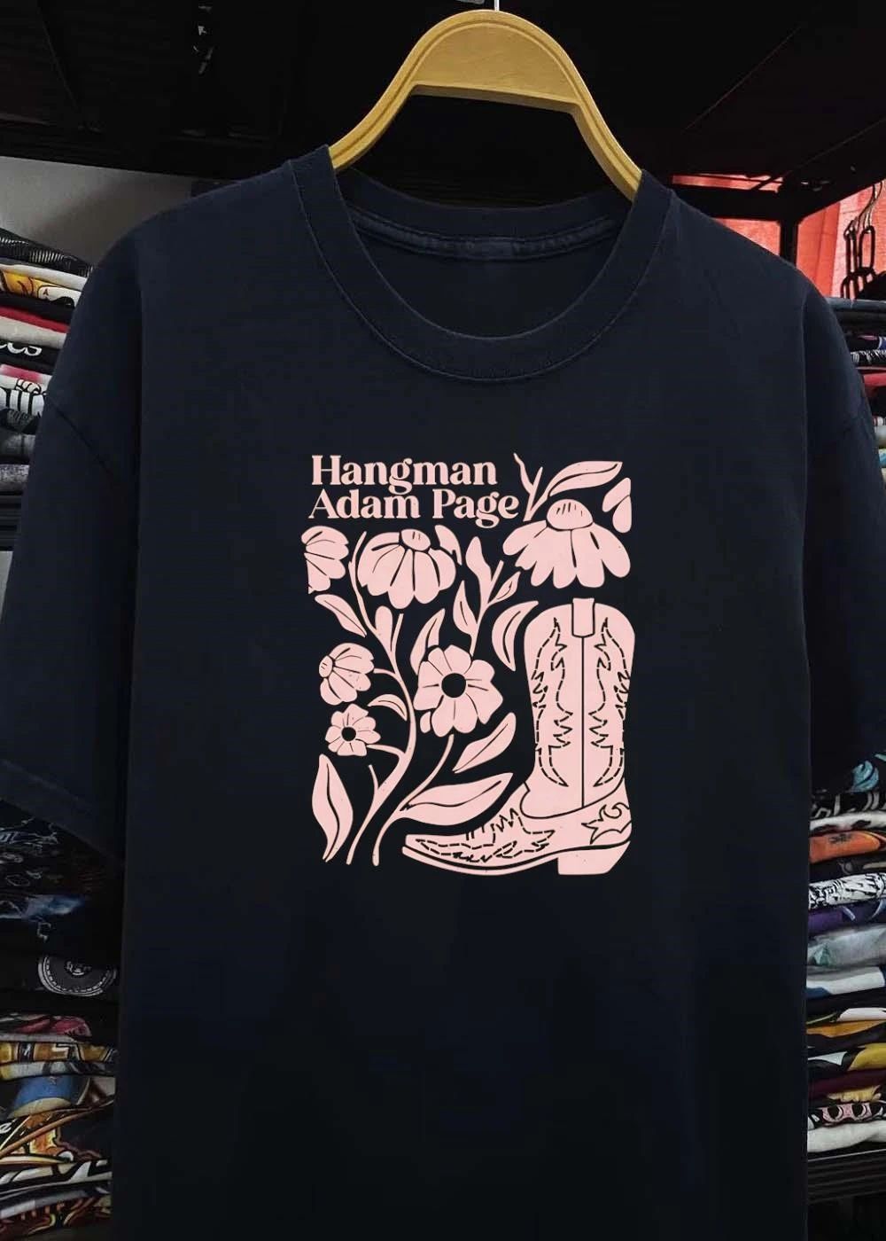 Hangman Adam Page Floral Cowboy Boot Shirt