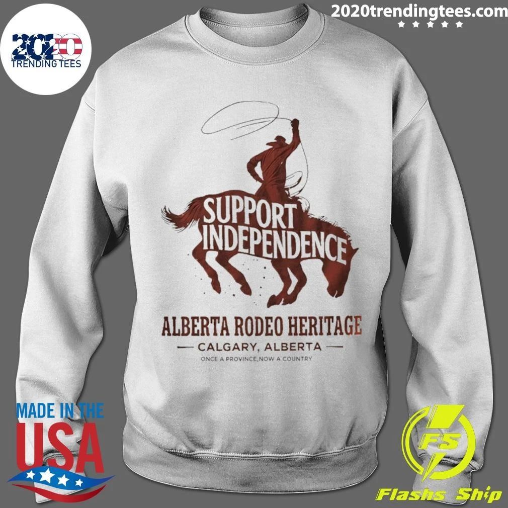 Stampede Rider Free Alberta Support Independence Shirt