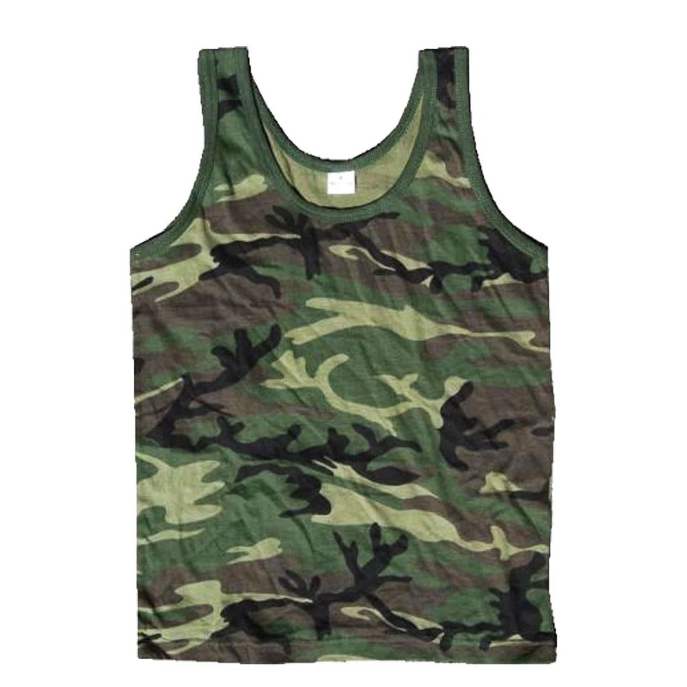 ARMY VEST COMBAT MEN TANK TOP MILITARY US CAMOUFLAGE FANCY DRESS SLEEVELESS CAMO