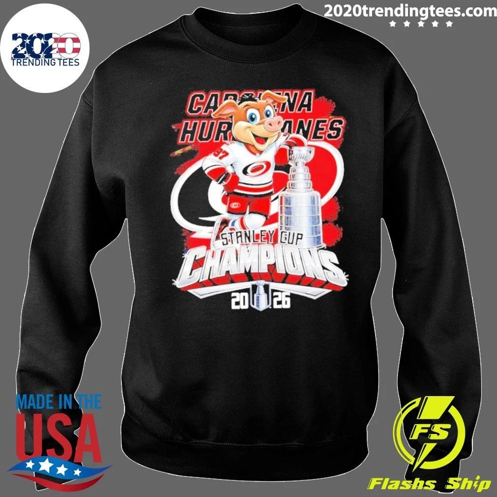 Carolina Hurricanes Stanley Cup Champions 2026 Mascot Trophy Shirt