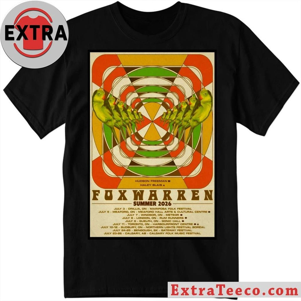 Foxwarren Summer Tour 26 Poster Shirt