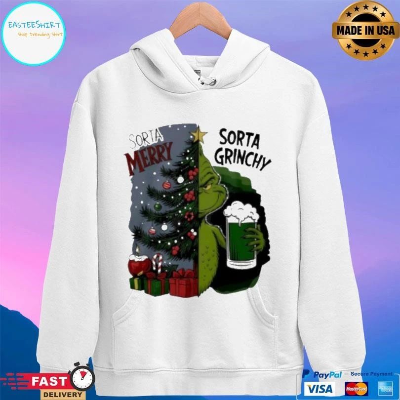 Grinch Sorta Merry Sorta Grinchy Christmas Holiday 2025 T-shirts