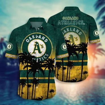 Oakland Athletics Sunset Glow Hawaiian Shirt