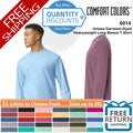 🔥 Comfort Colors Garment-Dyed Heavyweight Long Sleeve T-Shirt Up To 3XL 6014 a