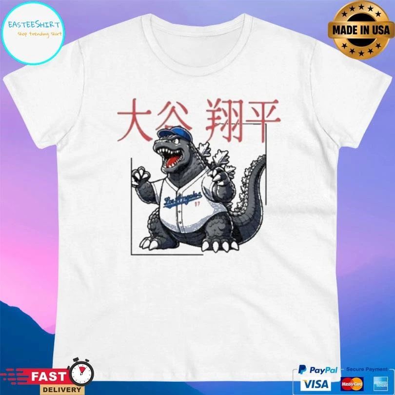 Shohei Ohtani Godzilla 17 Los Angeles Dodgers T-shirts