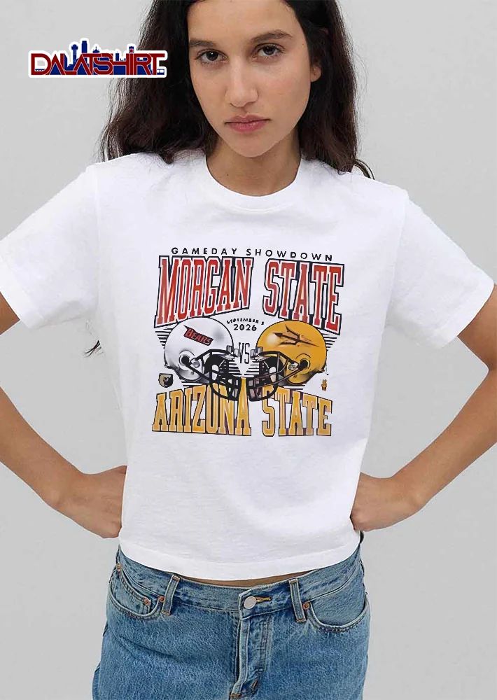 Morgan State Bears Arizona Sun Devils NCAA Gameday Showdown Vs 2026 Two Facing Football Helmets shirt