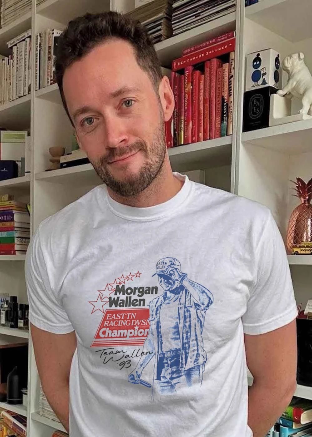 Team Wallen ’93 Morgan Wallen East TN Racing DVSN Champion T-Shirt