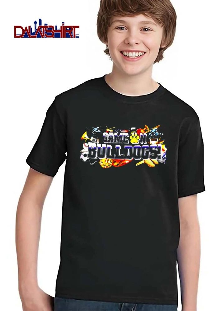 Game On Bulldogs Paw Print Sports Equipment Music Instruments Masks shirt