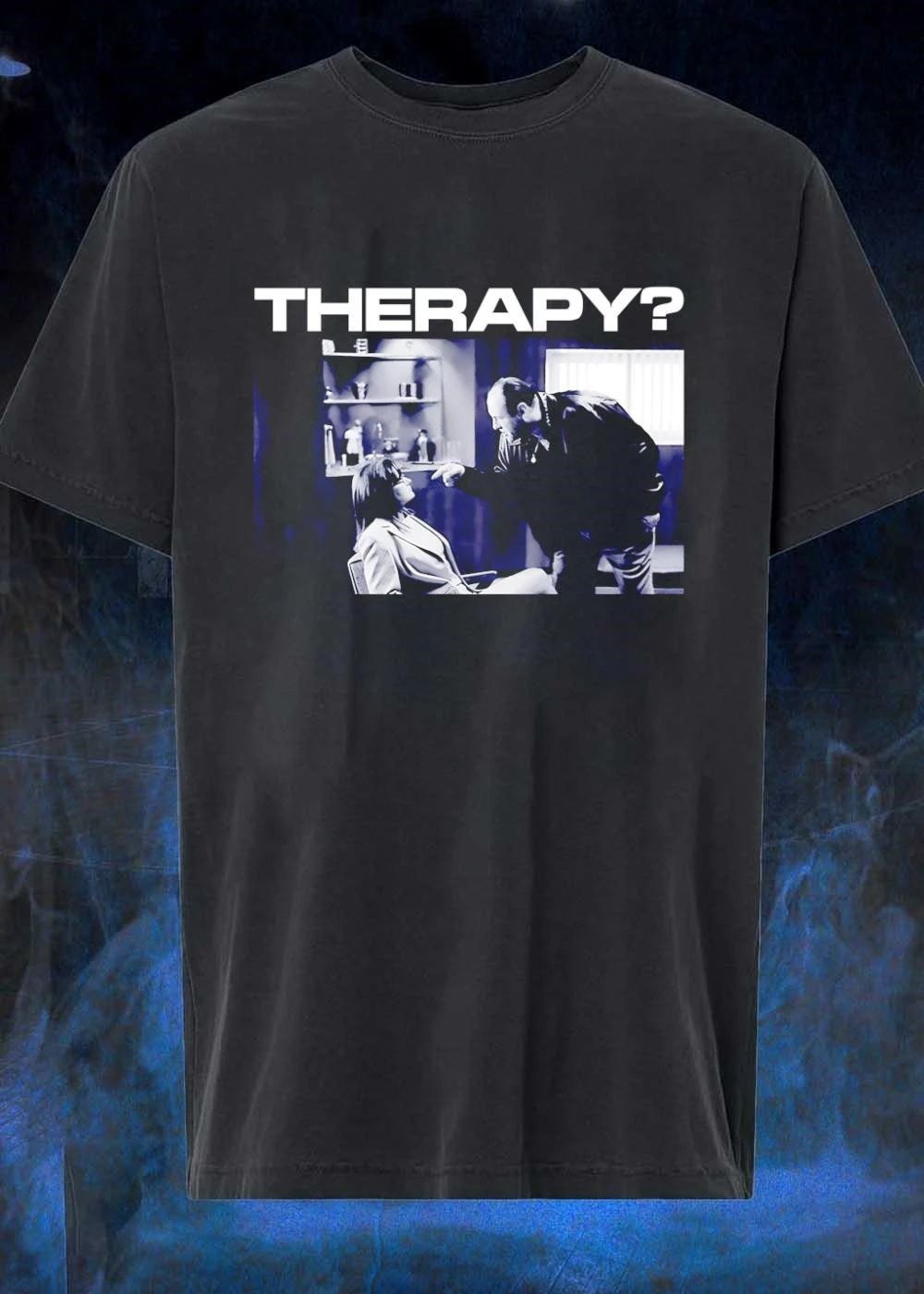 Therapy Tony Soprano Pointing At Dr Melfi Session Black White Photo shirt