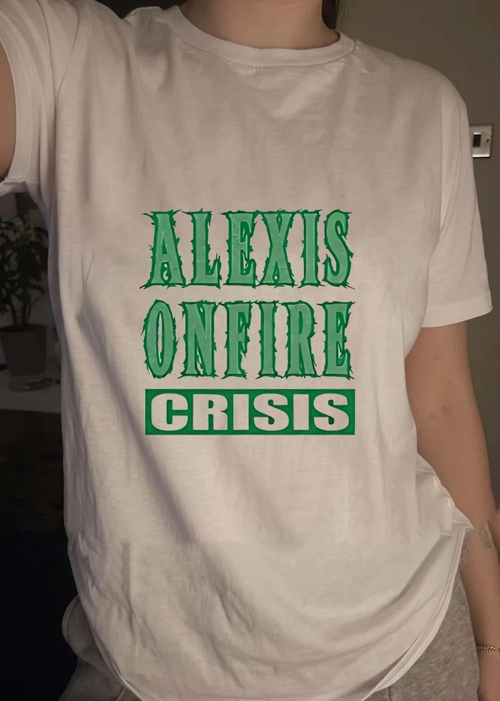 Alexis Onfire Crisis Men’s Graphic Print Short Sleeve Shirt