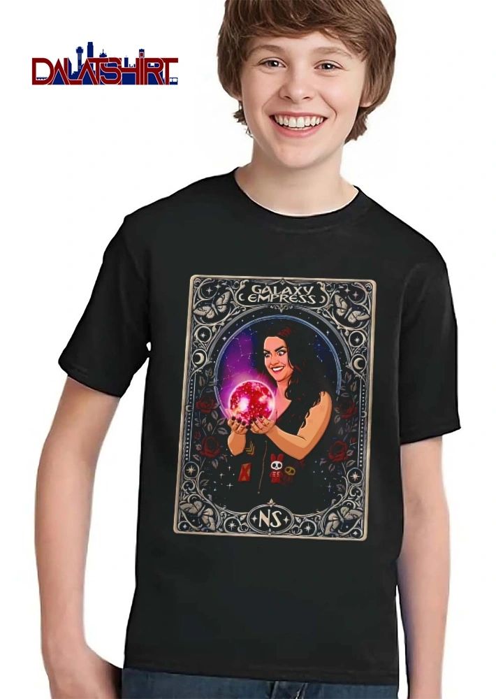 Galaxy Empress Ns Tarot Card Woman Glowing Crystal Ball shirt