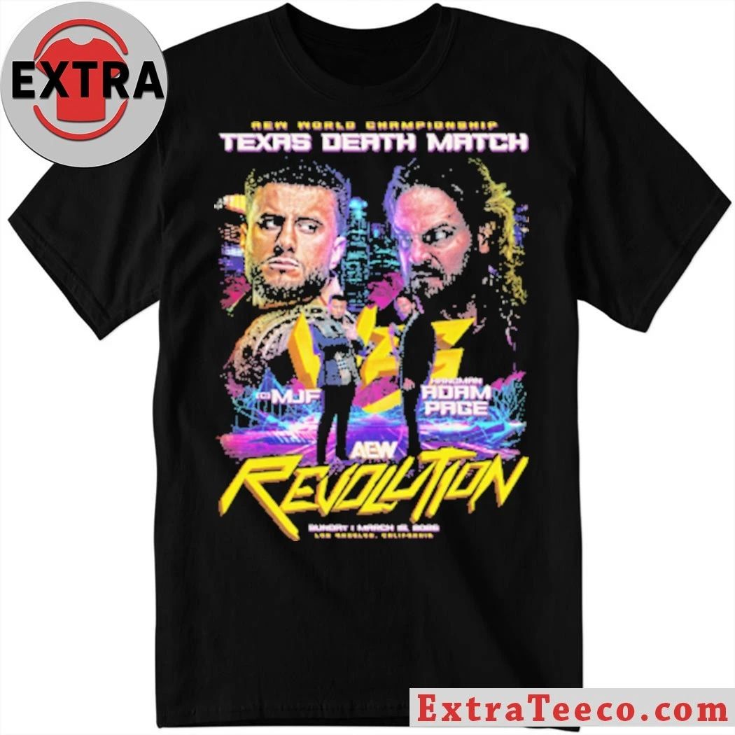 AEW Revolution 2026 Matchup MJF vs Hangman Adam Page Shirt