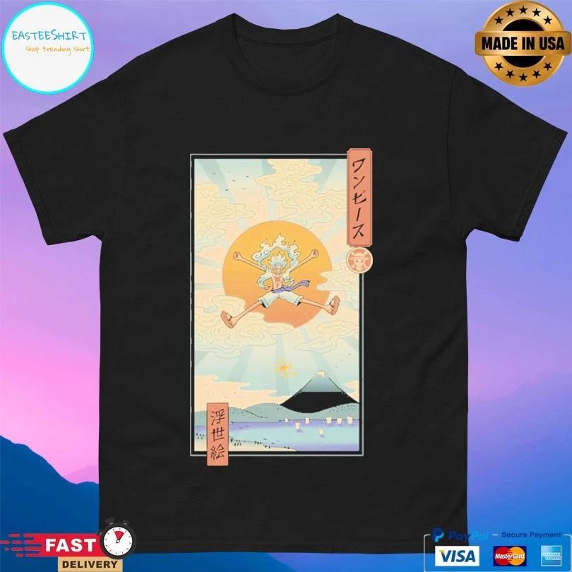 Luffy Gear 5 Pirates Ukiyo-e T-shirts