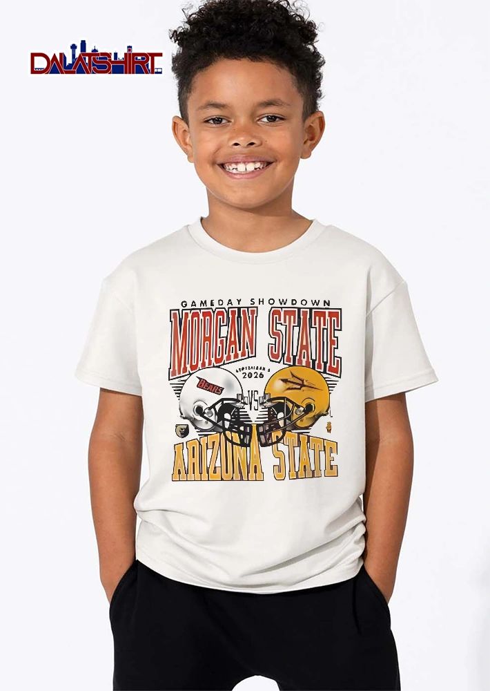 Morgan State Bears Arizona Sun Devils NCAA Gameday Showdown Vs 2026 Two Facing Football Helmets shirt