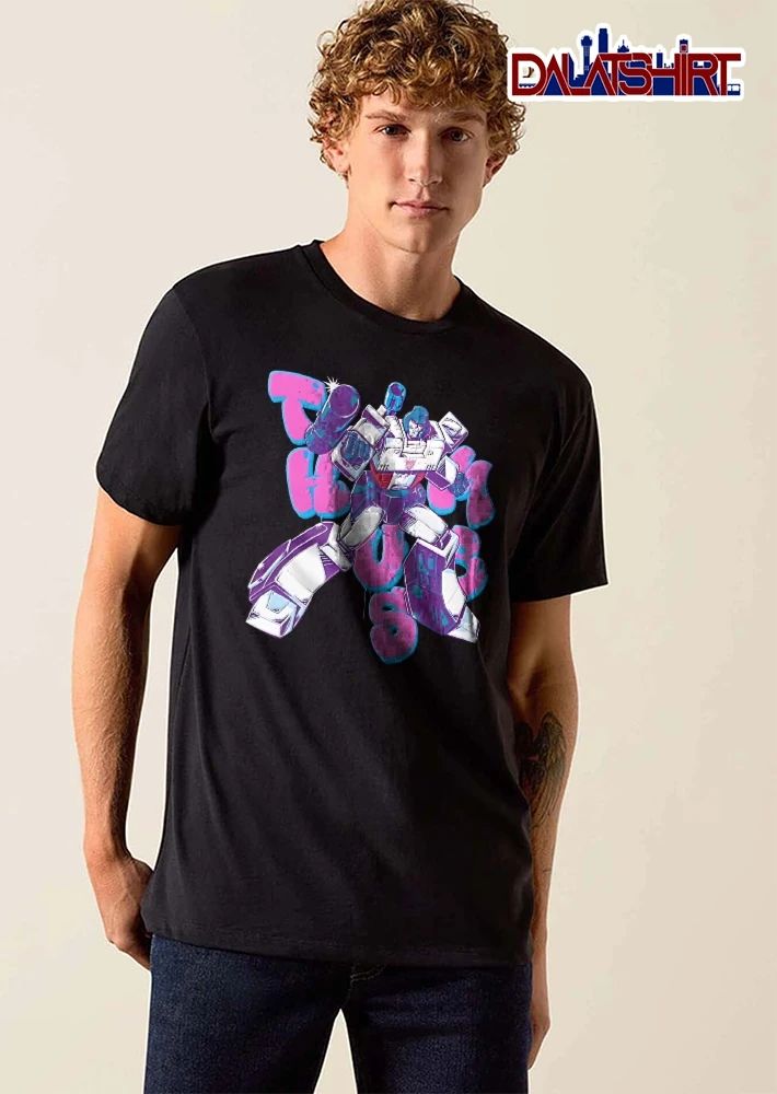 Transformers The Boss G1 Megatron Pink Graffiti Bubble Letters Cartoon shirt