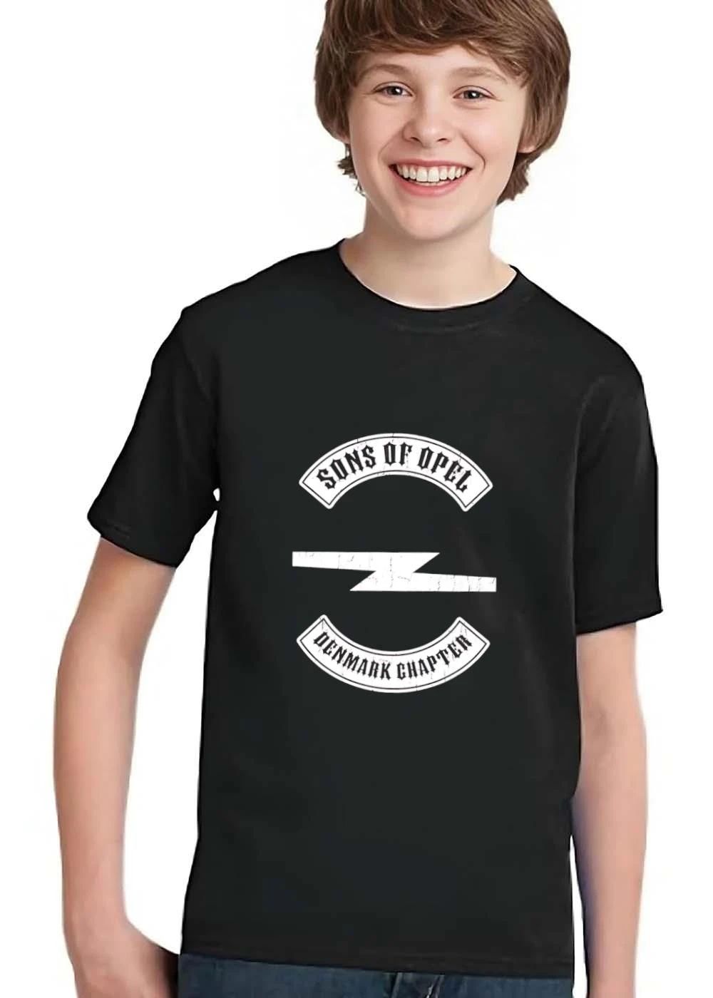 Sons Of Opel Denmark Chapter Distressed Biker Patch Lightning Emblem shirt