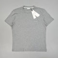 Calvin Klein Mens T Shirt Grey Large Core Chest Logo Cotton Tee Short Sleeves