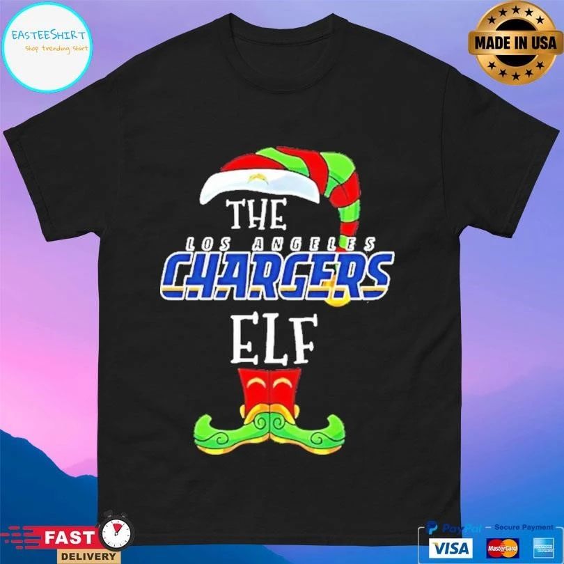 The Los Angeles Chargers Christmas Elf T-shirts