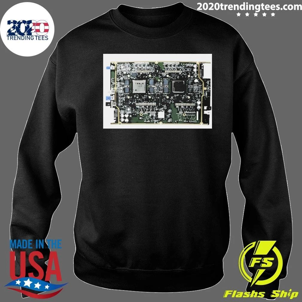 Tesla HW4 Brain Circuit Board Computer Shirt