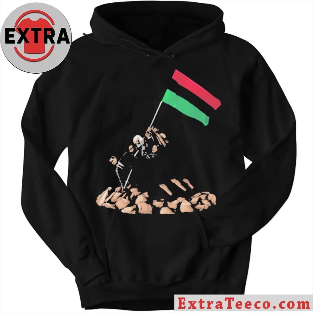 Civil Rights Leaders Raising Pan African Flag Iwo Jima Style Black History Shirt