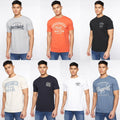 Men's Crosshatch T-Shirt Crew Neck Short Sleeve Casual Soft Cotton Summer Top