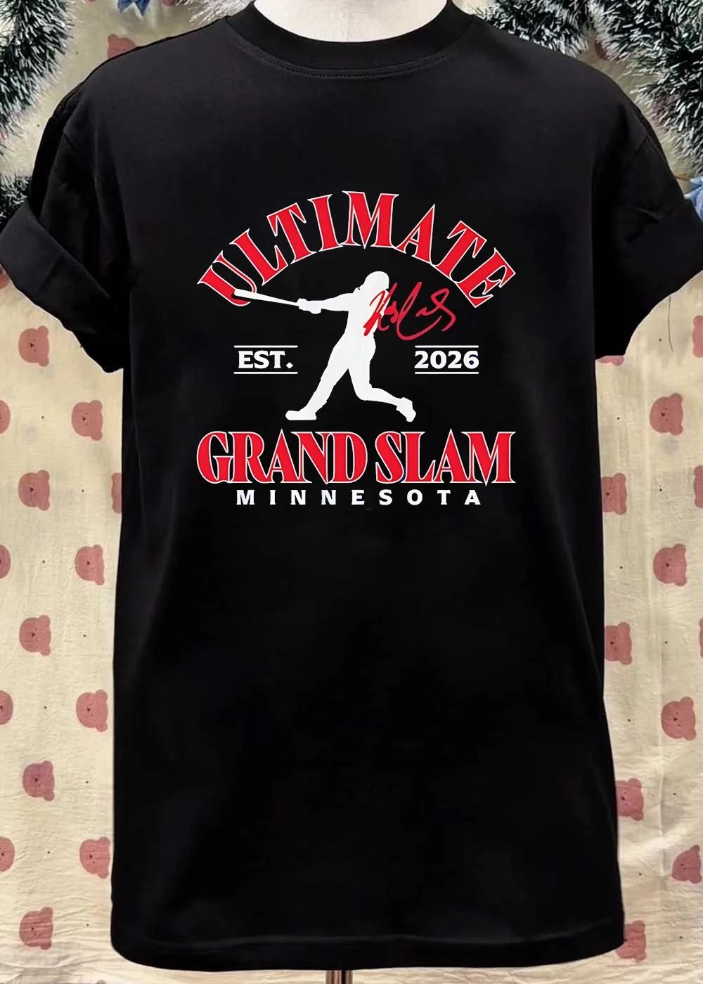 Est 2026 Ultimate Grand Slam Minnesota Softball Player Silhouette T-Shirt