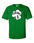 St. Patrick's Day T-shirt Shirt  Drunk 1,2,3,4,5 (Youth Small - 5XL Available)
