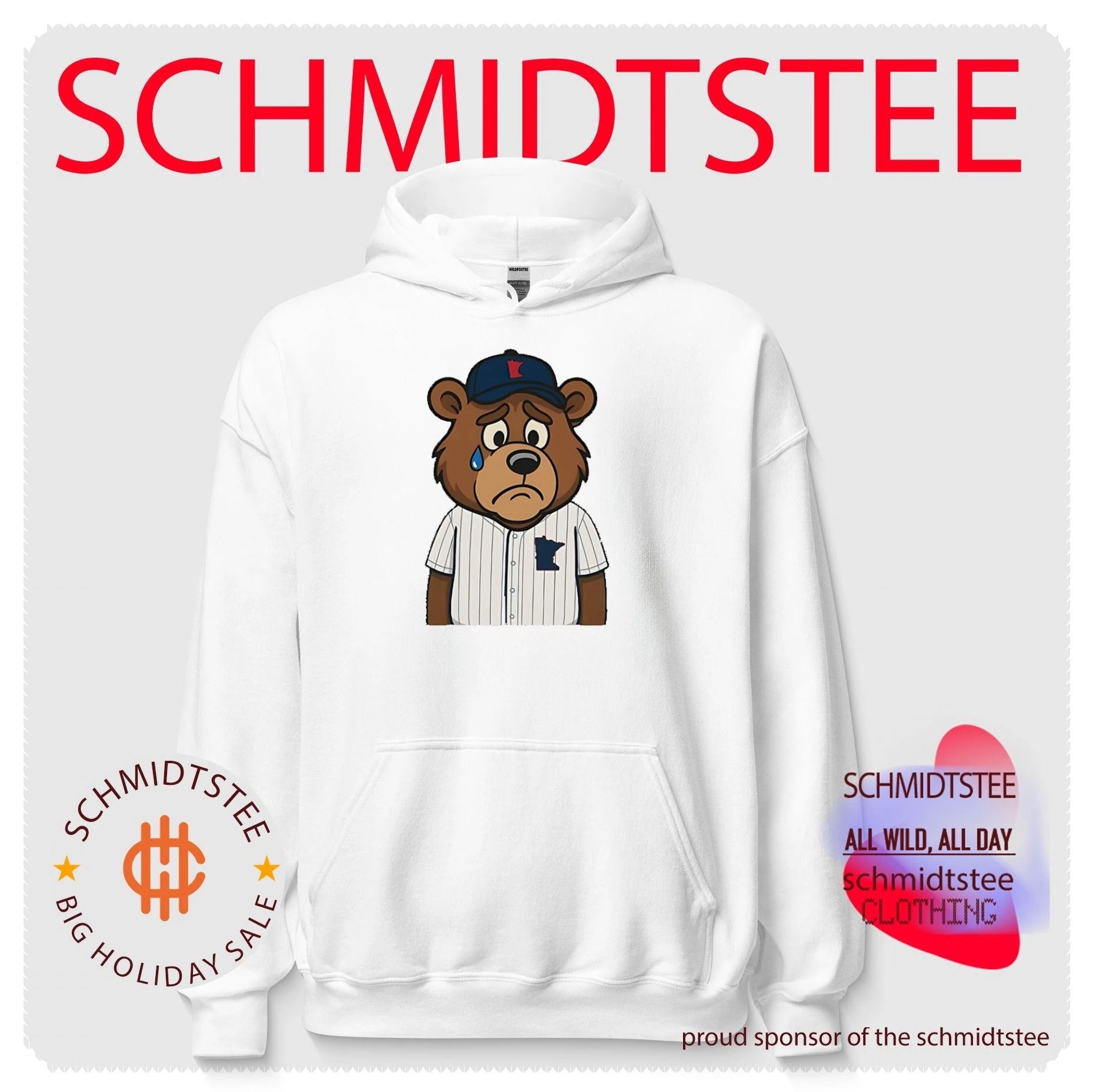 Sad Minnesota Baseball Bear MLB cartoon shirt