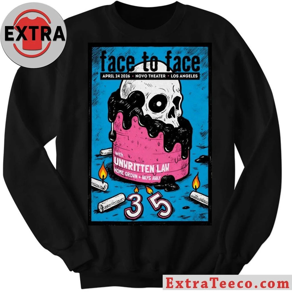 Face To Face Apr 24 2026 In Los Angeles CA Poster Shirt