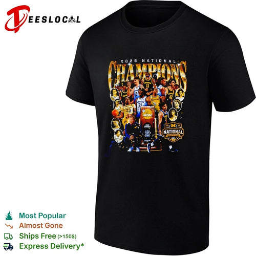 2026 Michigan Wolverines National Champions NCAA Men’s Basketball T-shirt