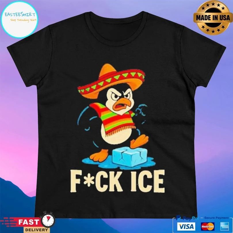 Anti Ice Angry Penguin T-shirts