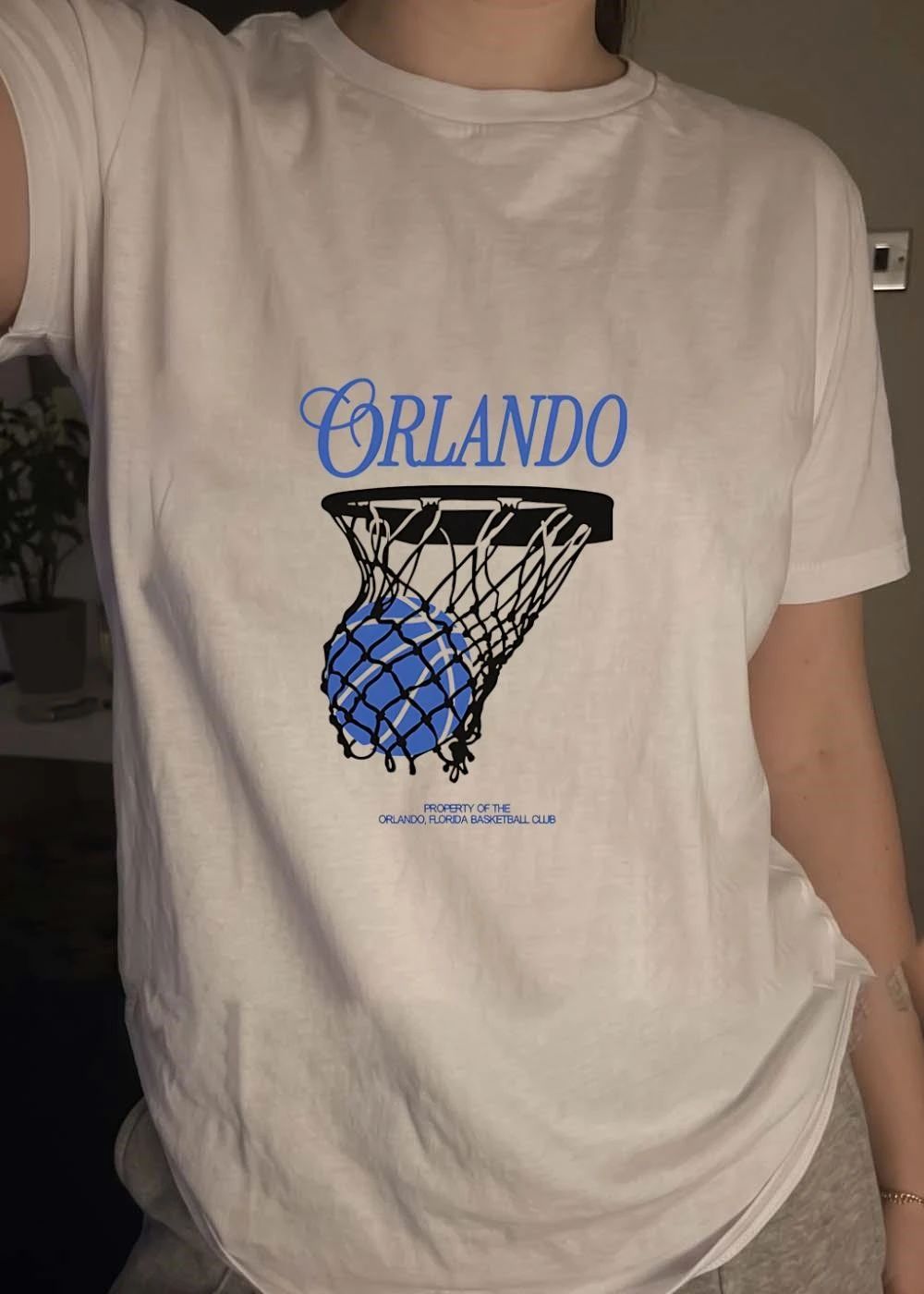 Property of the Orlando Florida Basketball Club Orlando Basketball Net shirt