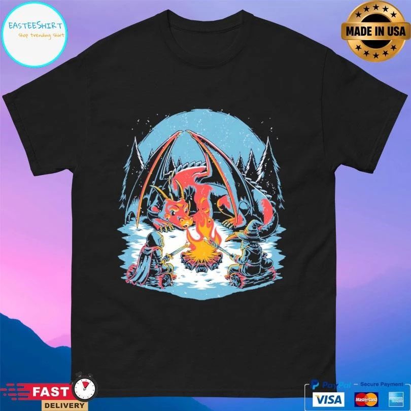 Cozy Dragon Fantasy T-shirts