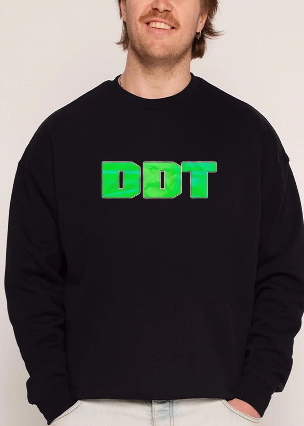 Dot Green Video Game Style Letters Mustache Man Face Portrait shirt