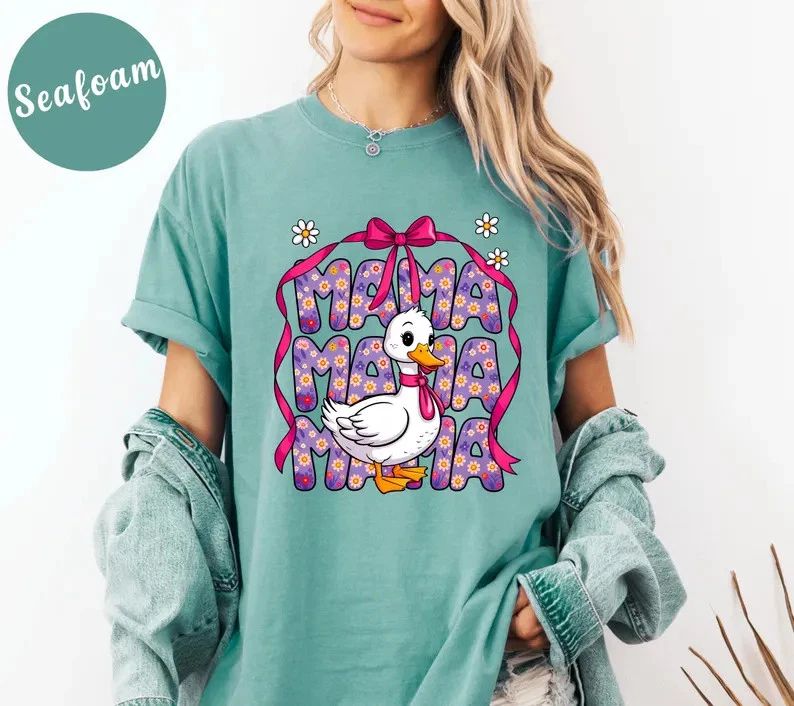 Cute Mama Goose Comfort Tee Mom Life Mother Gift
