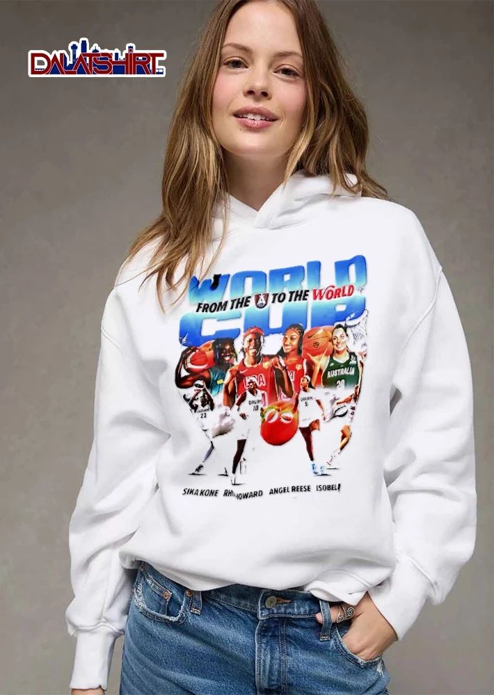 World Cup from the A to globe Basketball Peach shirt