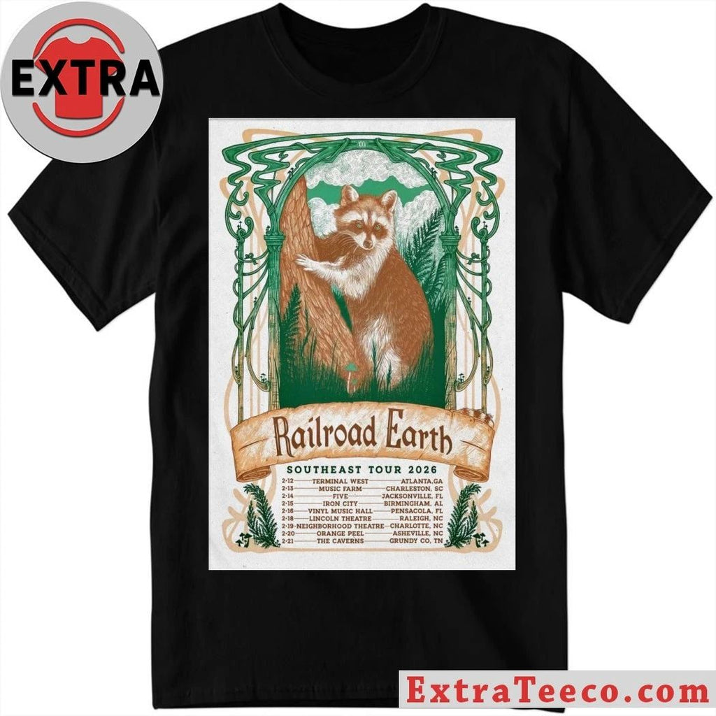 Railroad Earth Southeast 2026 Tour Poster Shirt