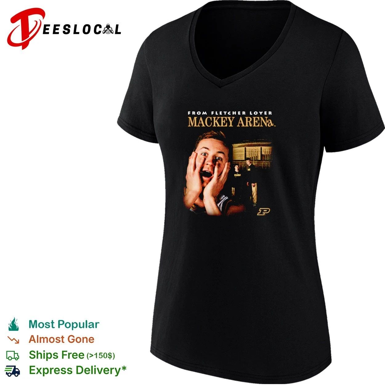 Fletcher Loyer From Mackey Arena Purdue Boilermakers T-shirt